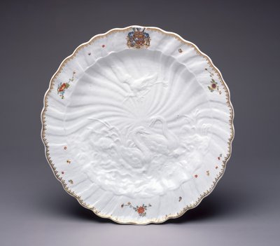 Piatto dal Servizio del Cigno, Porcellana di Meissen, c.1737-41 da German School